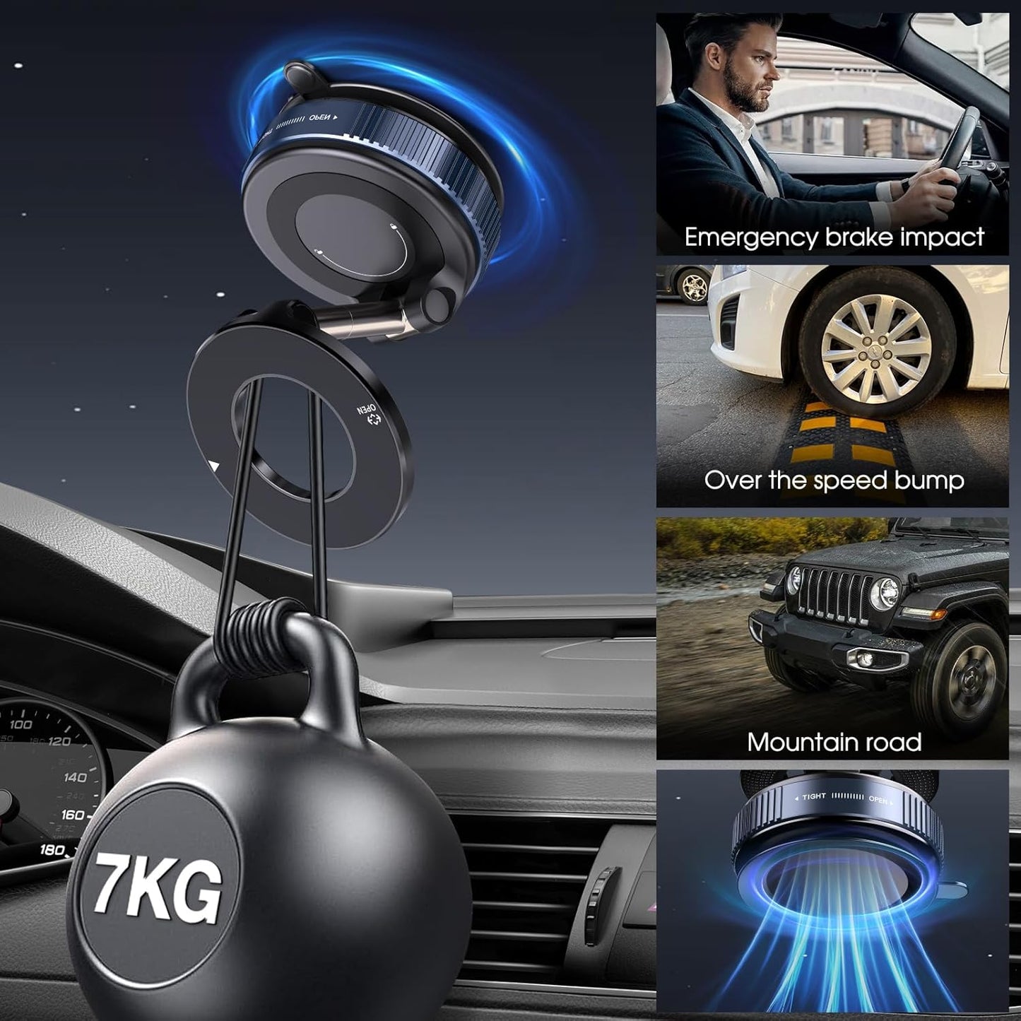 Suction Magnetic Phone Holder