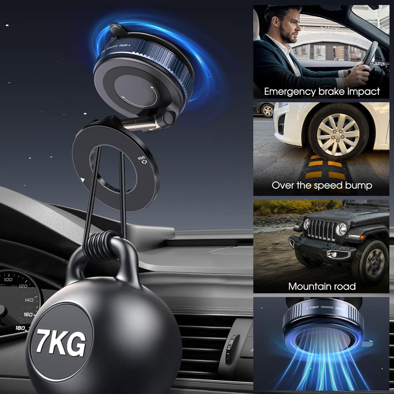 Suction Magnetic Phone Holder