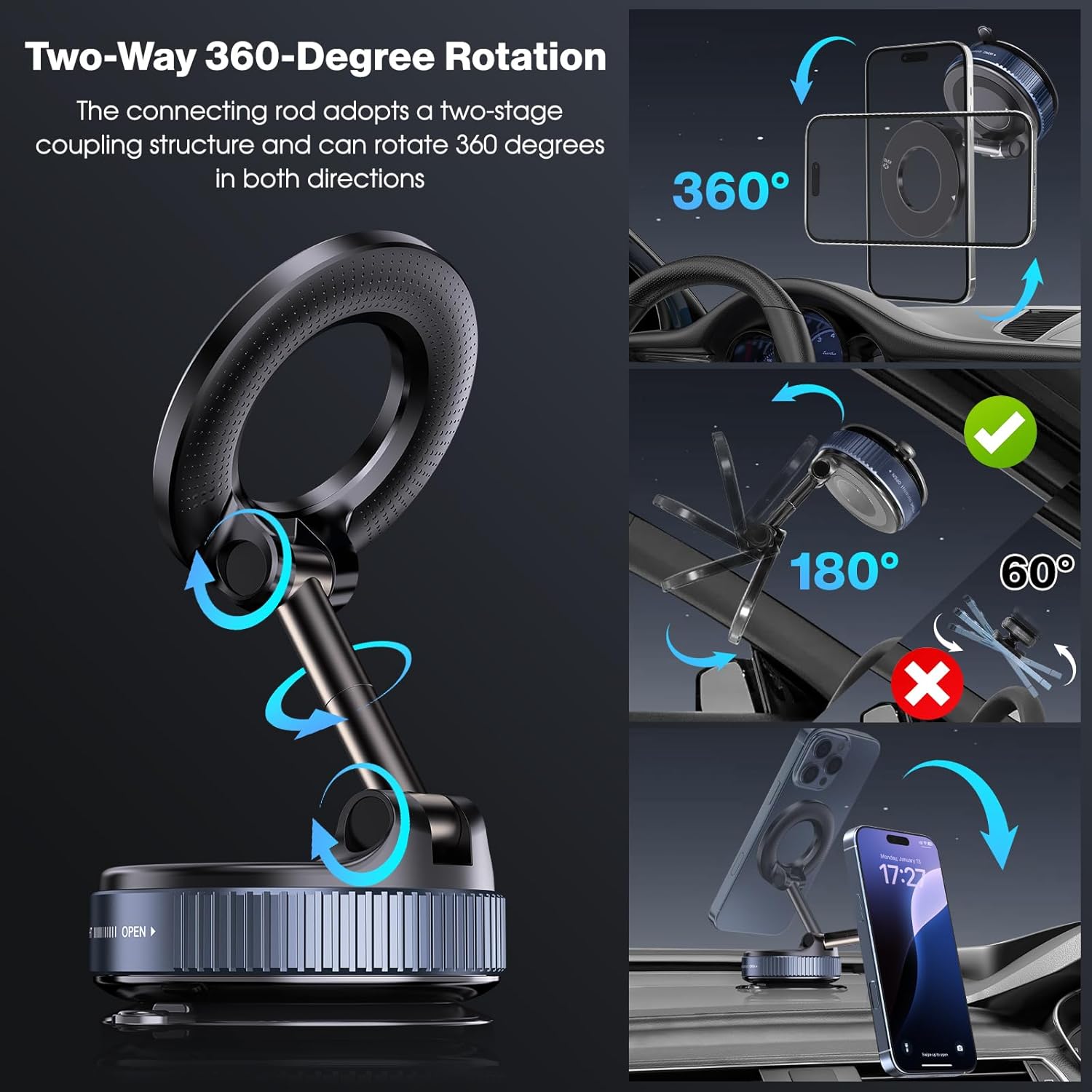 Suction Magnetic Phone Holder